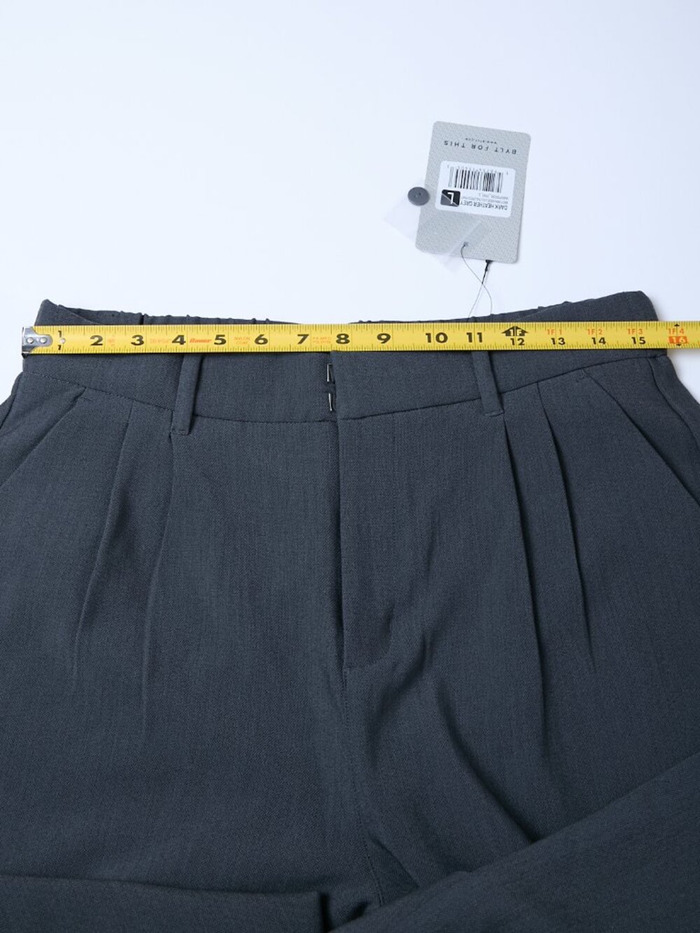 BYLT Midtown Wide Leg High Rise Tailored Pant Dark Academia Office Siren - Picture 11 of 15